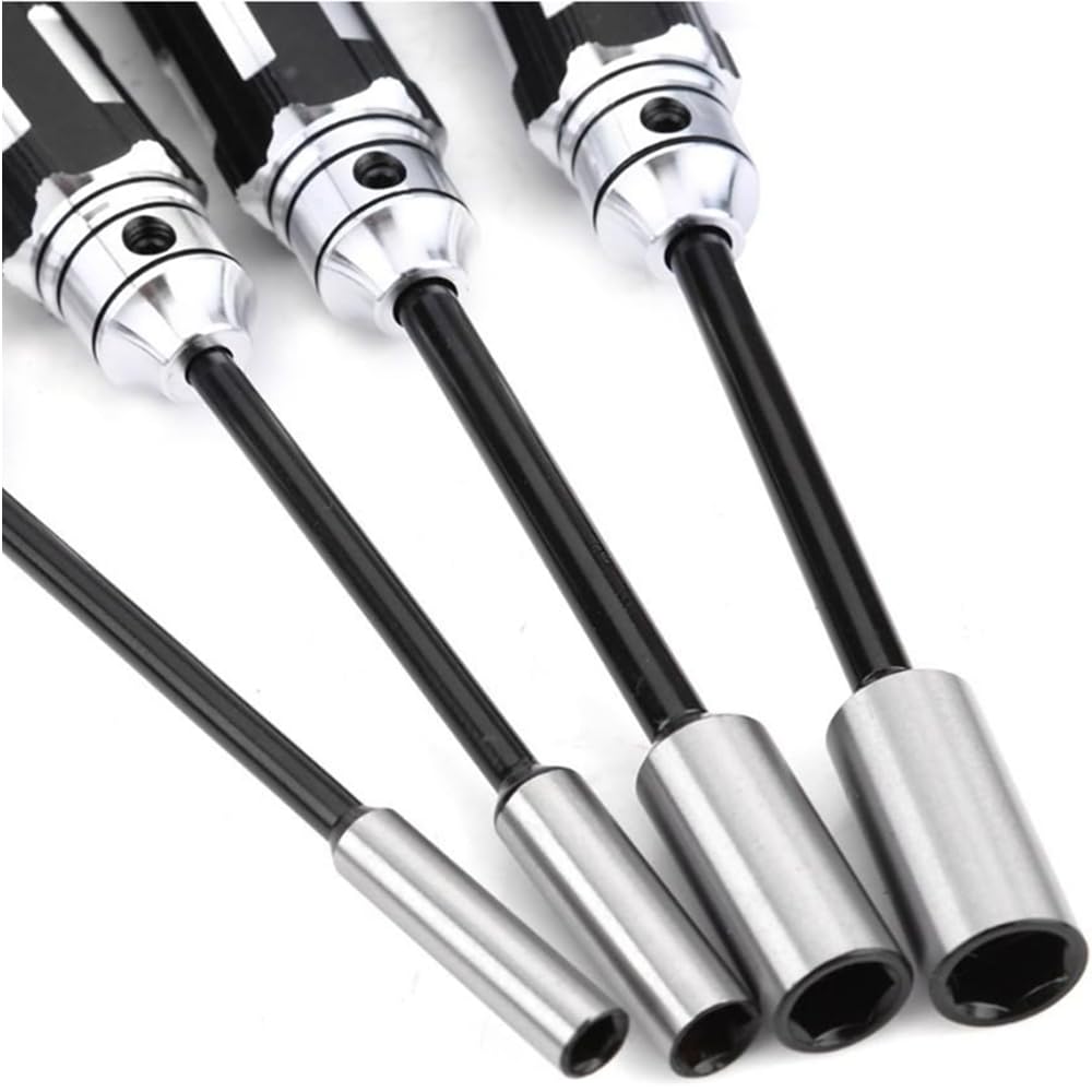 Hex Nut Hex Driver Hex Socket Nut Precision Nut Driver Hex Socket Nut Driver for Model Airplane Repair Driver, Wrench, Driver, Set, (4.0mm, 5.5mm,