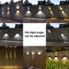 LED Solar Garden Light Outdoor Waterproof Lighting Angle Adjusted Wall Lamp Balcony Stair Fence Energy-saving Sunlight Lamps