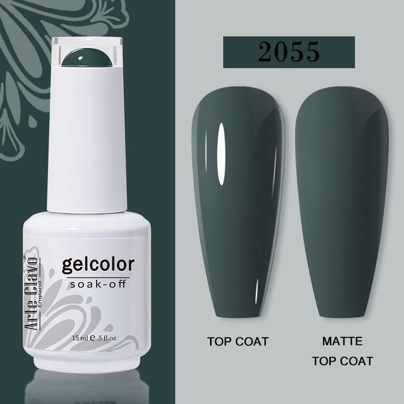Arte Clavo Nail Gel Polish 15ml Soak Off Gel Varnish Colorful Glass Bottle Bright Color Glitter Varnish Nail Polish