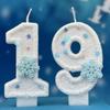 Xiyin Digital Birthday Candles for DIY Ice and Snow Theme Cake Decorations