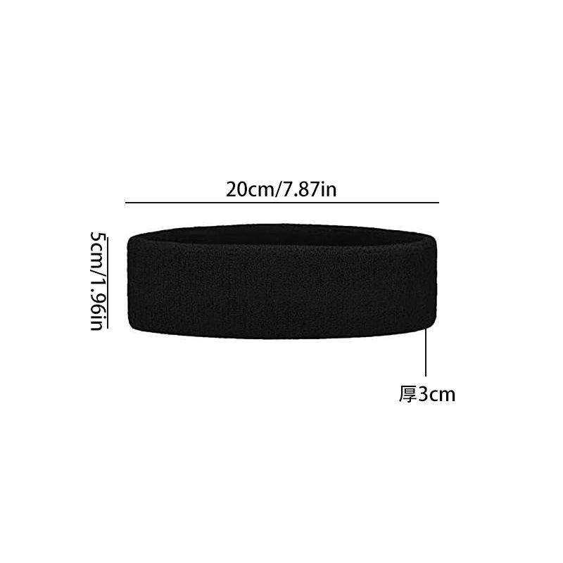 Sports Towel, Headband, Running Sweat-absorbing Outdoor Yoga Headband, Headband, Head Protector, Solid Color Fitness Elastic Sweat Guide Belt
