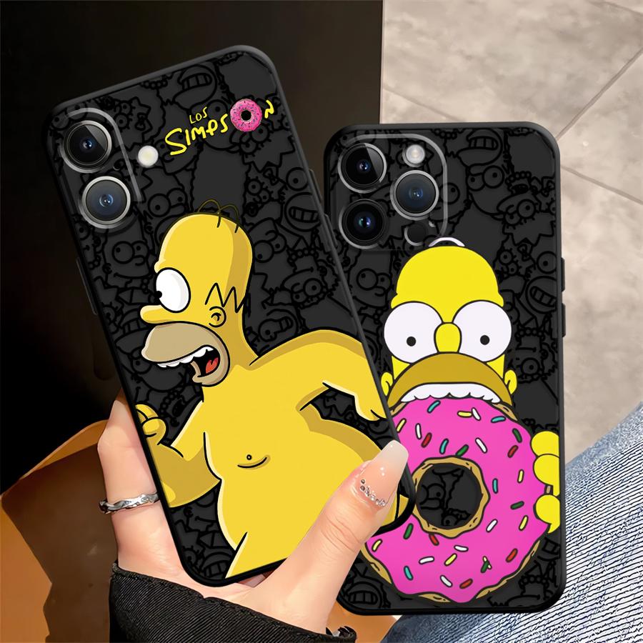 Phone Case for Apple iPhone 17 Pro Max XR XS MAX 15 Pro 7 8 12 14 11 13 Air 16 Funda Phone Cover S-simpsons Donut