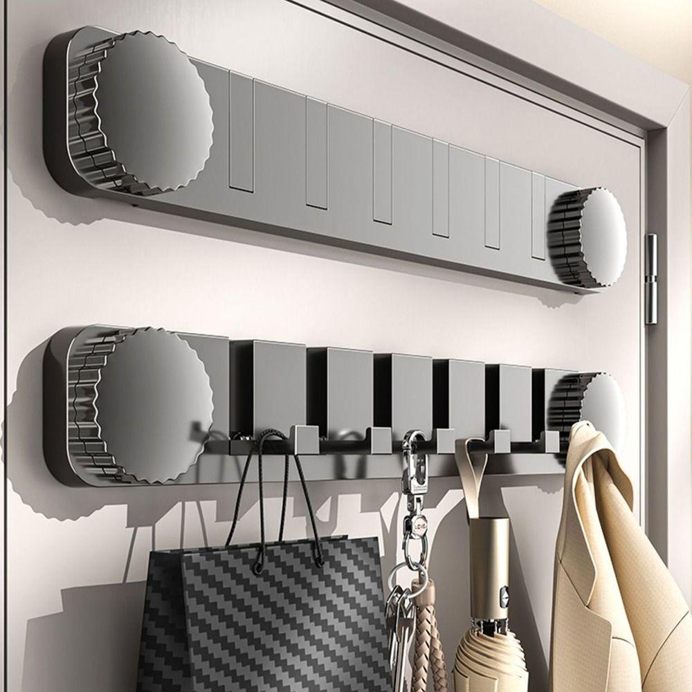 Utrymmesbesparande Sugkoppsdörrkrok Vikbar Krok Enkel Installation Väggmonterad Klädhängare Stor Lastkapacitet