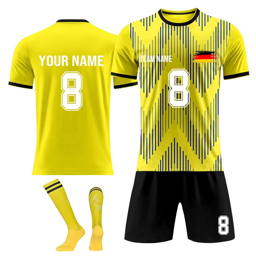 Personalised Shirts Kit Mens Girls With Name Number Custom Football Jerseys For Boys Training Suit