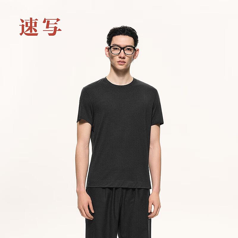 CROQUIS Men s Slim Fit Round Neck Short-Sleeve T-Shirt M