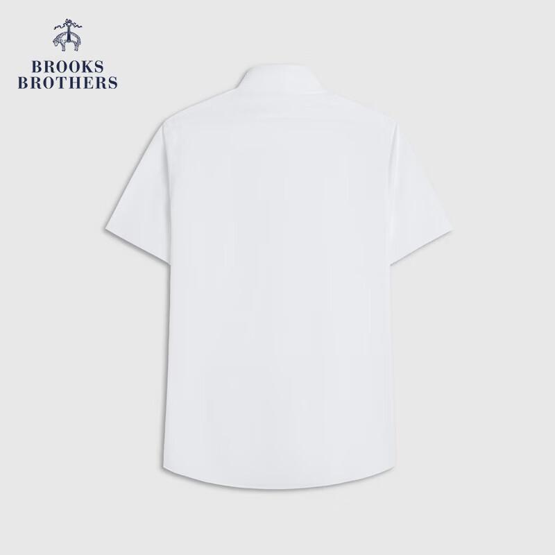 

Мужская рубашка BrooksBrothers с жаккардовым узором, из чистого хлопка, Easy Care, приталенного кроя M 15/H