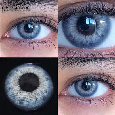 Eyeshare Fashion Color Contact Lenses TAYLOR Contact Lenses for Eyes Gray Lens Soft Color Lenses 1 Pair Colored Contact Lenses