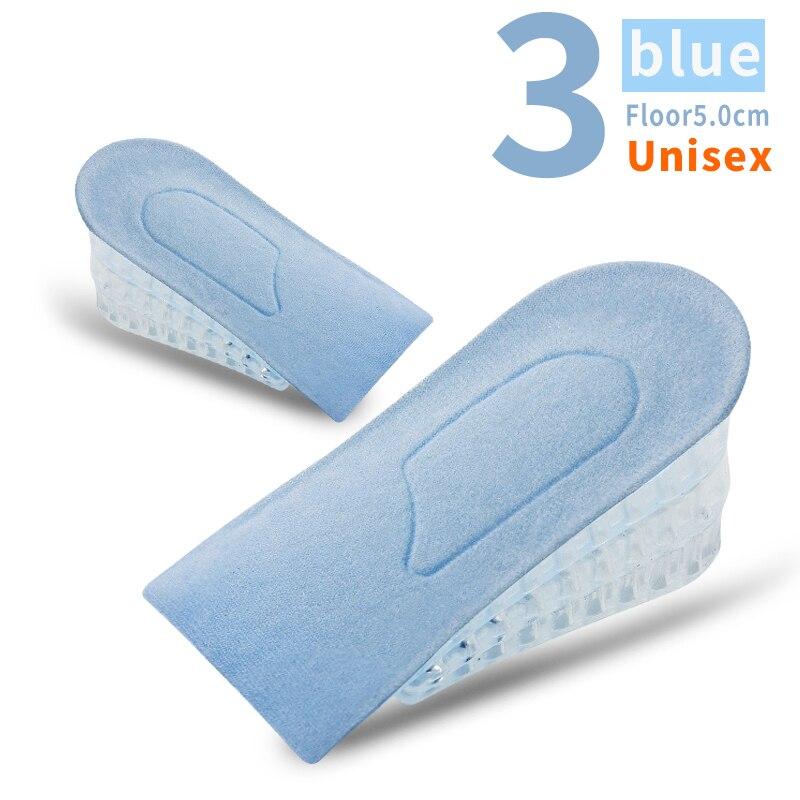 1 Pair Invisible Height Increase Insoles for Women Men Half Insole 3-Layer Air Up Lifts Elevator Shoes Pad Heel Lifting Inserts