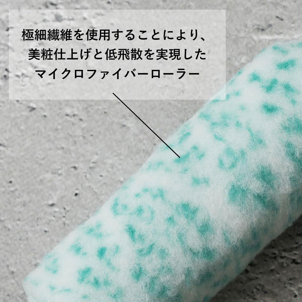 Hakeichi Mini Small Microfiber Blended Set of for Painting Roller, Hair, Mint, 2-inch (15mm), 10,