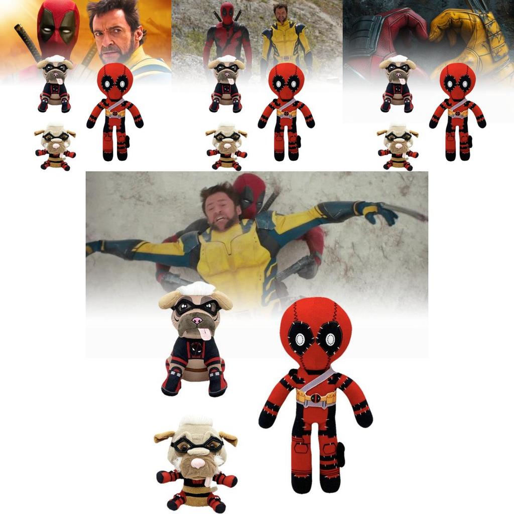 Cute Adorable Deadpool Wolverine Plush Toy Figurines For Kids Collectors