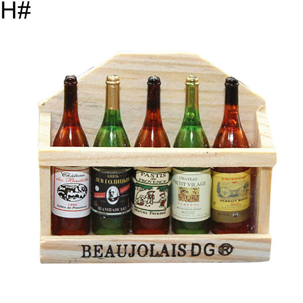 

Набор пластиковых аксессуаров с вином и фруктами для кукольного домика E*