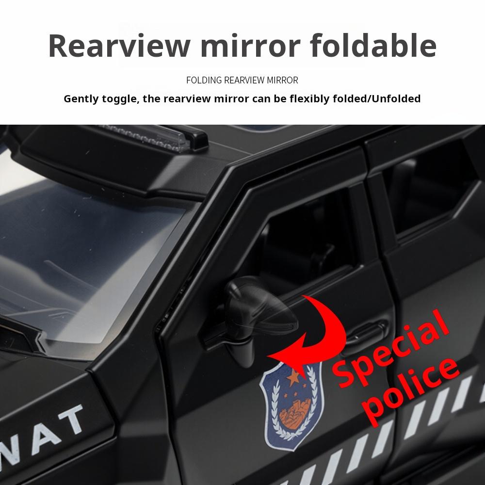 1:24 Scale Rezvani Avenger Simulation Alloy Armored Vehicle Model SWAT Collect Ornament Children Birthday Gift Recommend