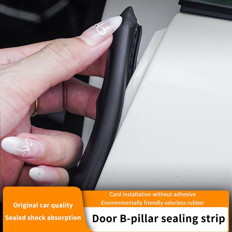 1 Piece Auto Sealant Strips 80Cm Car Door Edge Seal Strip Rubber B-Pillar Weatherstrip Soundproof Dustproof Car Accessories