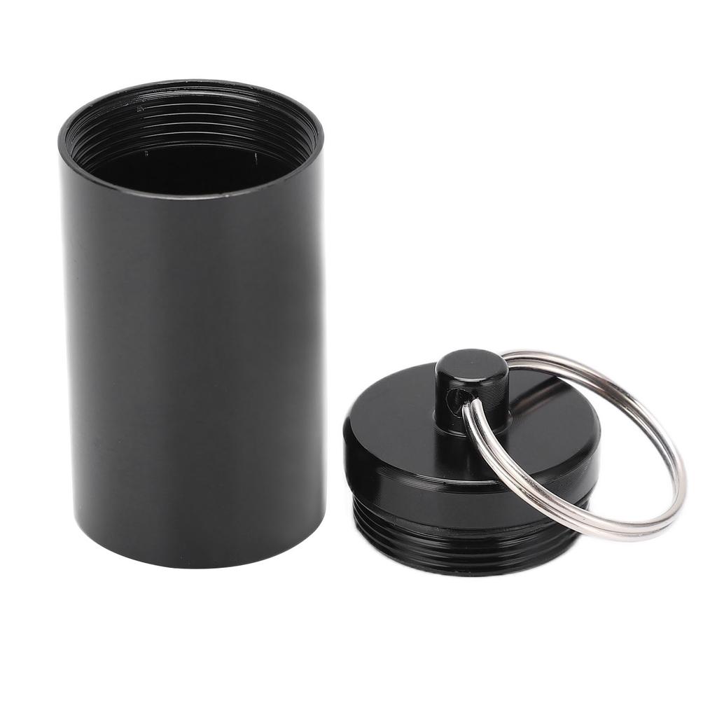 Aluminiumlegierung Medikamentenbehälter Schlüsselanhänger Pillendose für Outdoor-Camping-Wandern