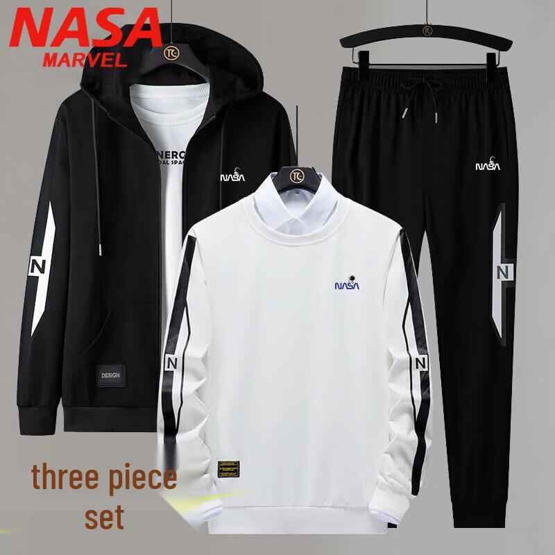 

NASA MARVEL Men s Jacket & Sweatpant Three-Piece Set 2XL