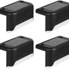Pack de 4 appliques solaires LED SHOP-STORY Solarled blanc chaud, étanches IP65, pour jardin et terrasse