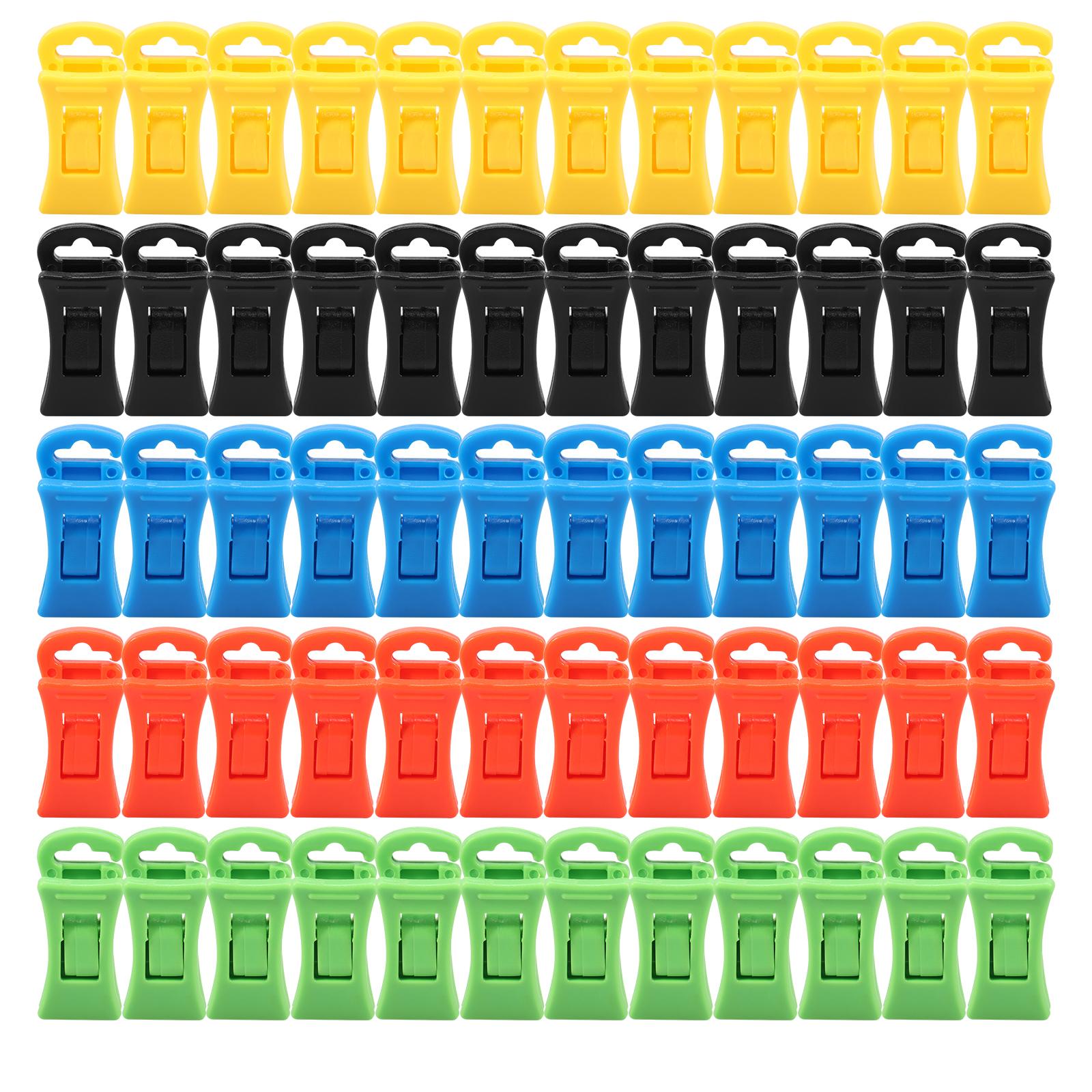 

60 шт. Пластиковые зажимы для одежды, крючок для сушки носков и нижнего белья, прищепки, нескользящая ветрозащитная стойка для белья