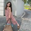 Children's Clothing, Girls' Summer Clothes, Camisole Jumpsuit, Summer Jumpsuit, Wide Leg Cropped Pants