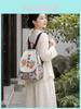 New Chinese Style Embroidered Canvas Backpack For Women With Floral Design And Light Travel Use