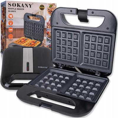 Waffle Maker, 2 Crispy Waffles, Non-Stick Coating