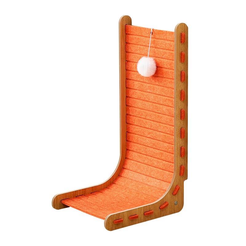 L-Shaped Felt Cat Scratcher & Lounge Bed