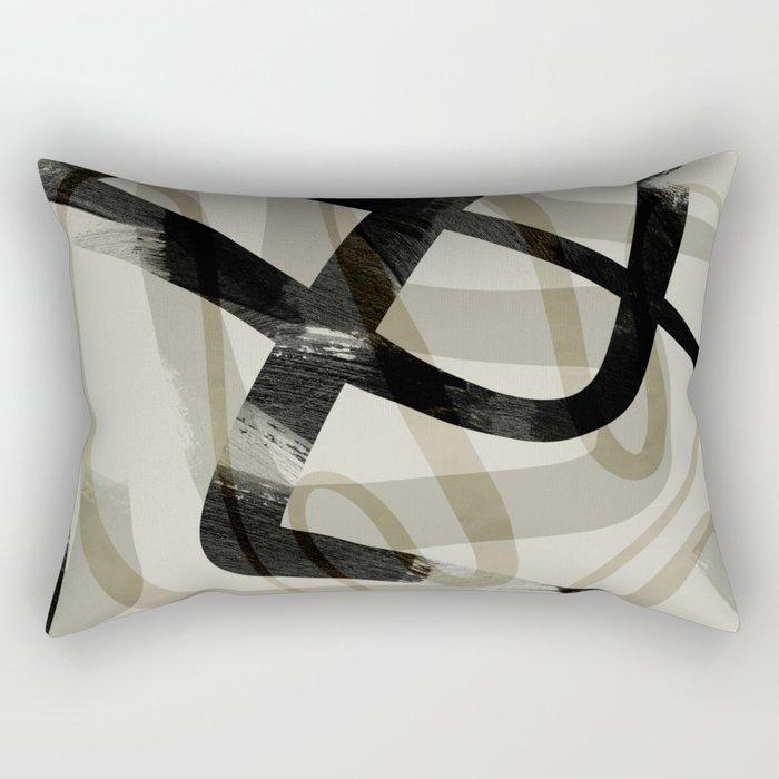 Sofa Kissenbezug Dekoration Heim Wurf Kissen Nordisch Schwarz Abstrakt Kreativ Geometrisches Muster