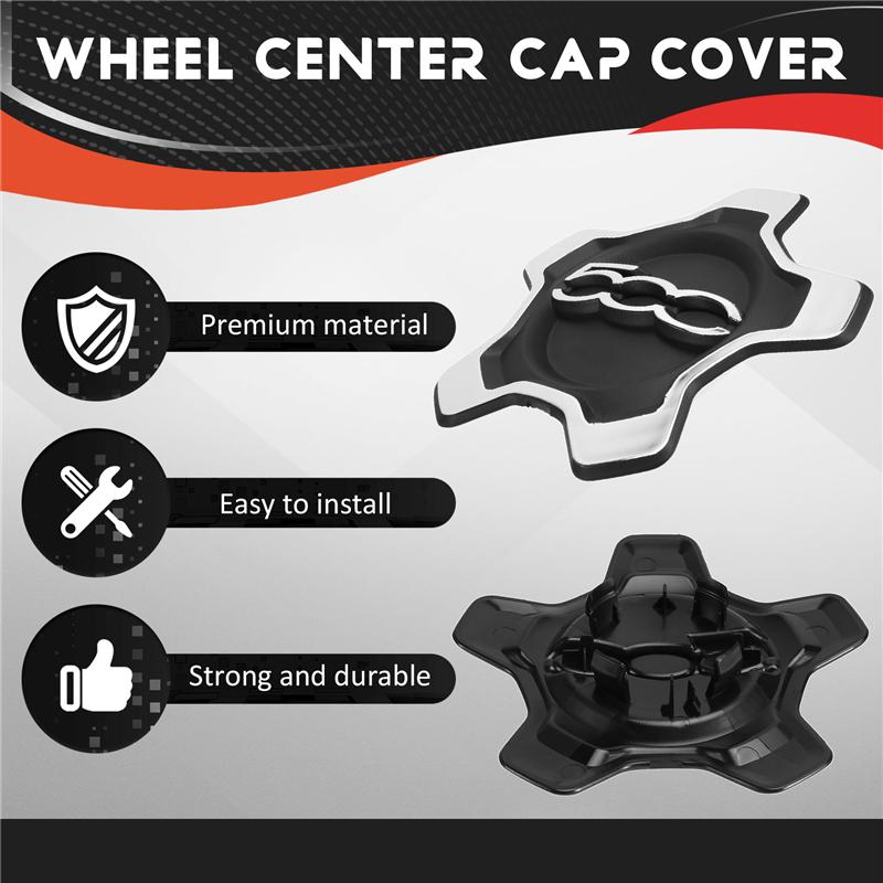 A51K-Car Wheel Center Cap Cover For Fiat 500X 2016- Dust Cover Car Accessories