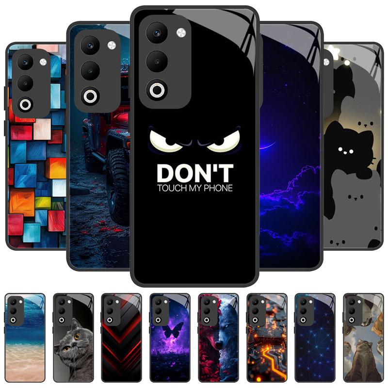 For OPPO A5 A5M Case Luxury Tempered Glass Phone Case For Oppo A5i Pro Shockproof Hard PC Back Cover Camera Protection Fundas