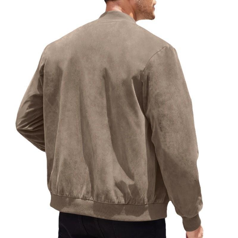 Giacca Punk in Pelle con Maniche e Zip da Uomo per Uso Casual Autunnale