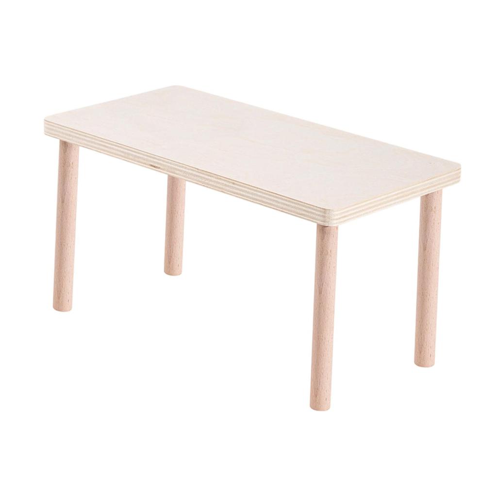 Piattaforma di Legno Giocattolo per Criceti Multifunzionale con Gambe Decorazione Accessori Gabbia per