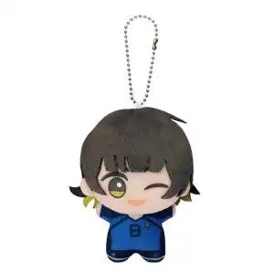 Verkoop 10cm Blue Lock Hiori Isagi Yoichi Nagi Seishiro Mikage Pop Pluche Maumet Hanger Poppetje Sleutelhanger Sleutelring Bedeltje Cadeaus gray