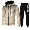 2023 Men's Trendy Zipper Hoodie Tracksuit Set - Autumn/Winter Casual Print