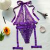 Lusha 2022 Spring/Summer Sexy Lace Garter Bodysuit for Women - LS1082