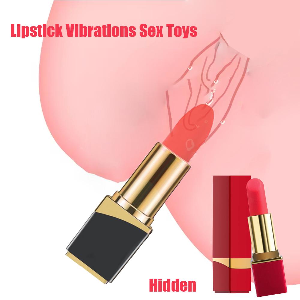 Mini Lipstick Vibrator Sex Toys 10 Speed Vagina Clit Stimulator Rechargeable Vibrator Lipstick For Adults Dildo Masturbator