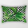 Tropical Plant Pattern Rectangular Polyester Pillowcase, Sofa Living Room Decorative Cushion Cover, Bedroom Bedside Pillow Cover