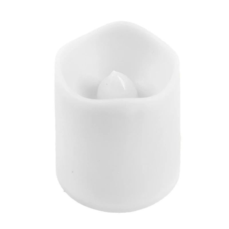 

6/1 шт. светодиодные беспламенные свечи на батарейках креативные волновые свечи желаний для дома рождественские украшения для дня рождения вечеринки освещение 6PCS