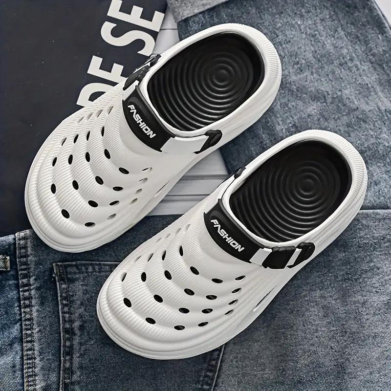 Men's Stylish Slip-On Clogs Breathable Comfortable Thick Sole for Indoor & Outdoor Use Multiple Colors Available Home Sports
