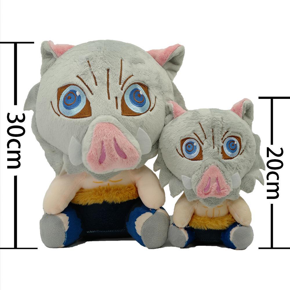 

Мягкие аниме-куклы Demon Slayer - Tanjiro & Nezuko для детей Sitting Inosuke (19cm, 105g) телесный