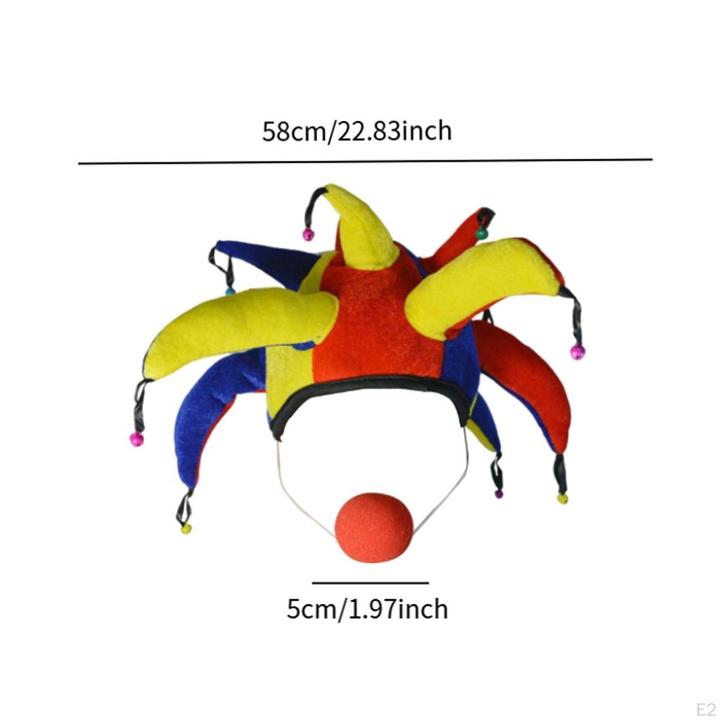Palyaço Şapkası Başlık Cadılar Bayramı Dekoru Doğum Günü Hediyesi Parti Hediyesi için Burunlu Komik Kostüm
