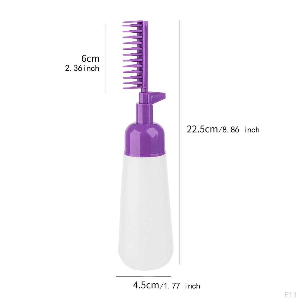 Comb Hair Dye Bottle, Coloring Dispensing Bottle for Home, Salon