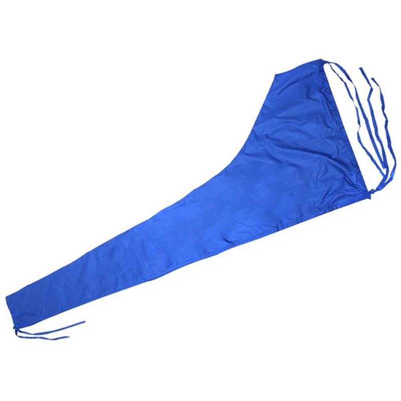 

210D Waterproof Sail Cover Mainsail Boom Boat Cover Anti UV Sunshade Boom Sail Cover Dust Cover 8-9Ft синій