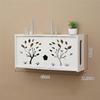WIFI Router Wall Mounted Organizer Shelf Cable Power Plus Wire TV Set-Top Box Storage Rack for Home Office Storage Supplies
