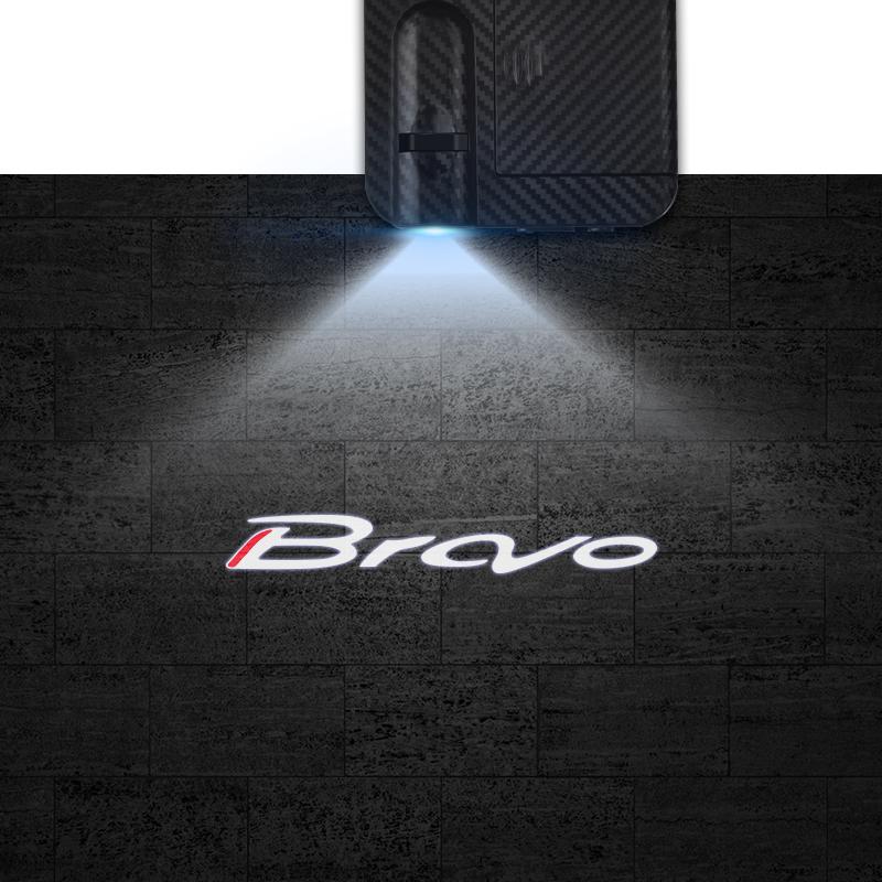 AAVY1 1/2PCS Compatible Compatible for Fiat Abarth Panda Punto Bravo Tipo Stilo Logo LED Courtesy Lamp Car Door Welcome Light Ghost Shadow Light