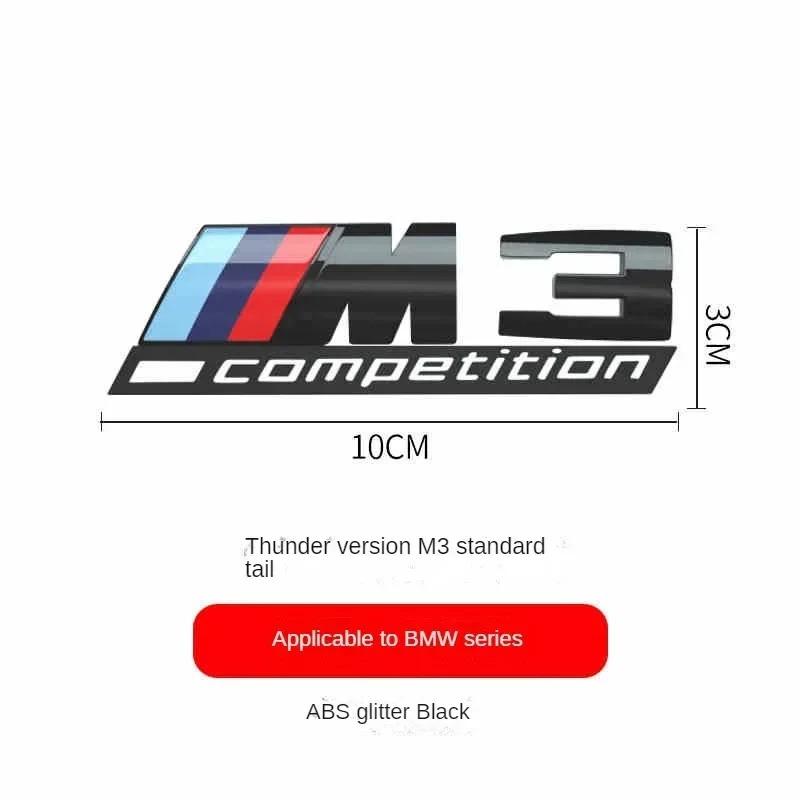 BMW M Series Thunder Edition Car Trunk Badge Emblem Sticker Compatible with 1M 2M 3M 4M 5M 6M 7M 8x1M X2M X3M X4M X5M X6M X7M X5 fsdf08