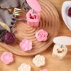 71G Mooncake Mold Mid-Autumn Festival Hand-Pressure Flower Moon Cake Mould Diy Hand Mooncake Pressure Fondant Decoration Tools