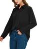 SPRING SEAON Shirt Loose Long Plus Casual Everyday Size L Women's Blouse, Soft, No-Iron, Fit, Sleeve, Sizes, Fashion, Commuting, Wear, Breathable,