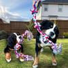 Pet Dog Chew Toy With Cotton Rope For Large Dogs Durable Tether Play