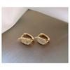 Women Luxury Zircon Leaf Design Elegant Fashion Earrings Jewelry