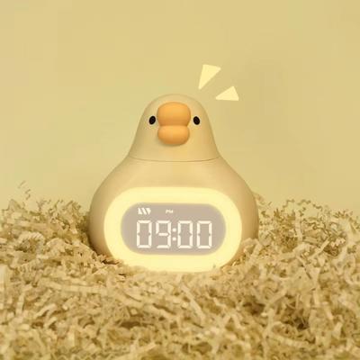 Creative Big Goose Alarm Clock Touch Control LED Display Digital Alarm Clock USB Rechargeable 12/24 Hour Children's Night Light