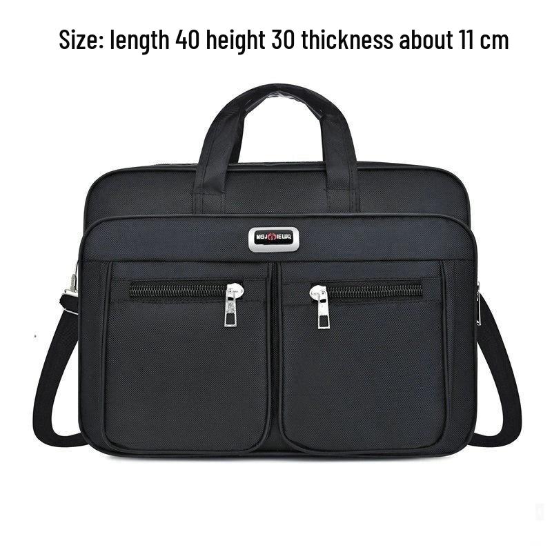 Men's 20" Oversized Waterproof Oxford Messenger Bag - Durable Business & Travel Briefcase